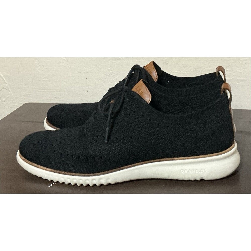 Cole Haan 2.Zerogrand Stitchlite Black Wingtip Oxford Mens Shoes Size 10M C27568